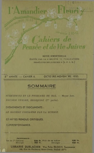 L’Amandier Fleuri N°6 (01 oct. 1950)